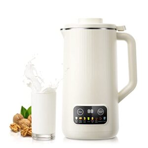 Nut Milk Maker Machine - 20 oz Multi Automatic Almond Milk Machine with 10 Blades, Homemade Almond, Oat, Soy, Etc Grain, Soy Milk Maker Machine with Delay Start/Keep Warm/Self-Cleaning/Free Filtering