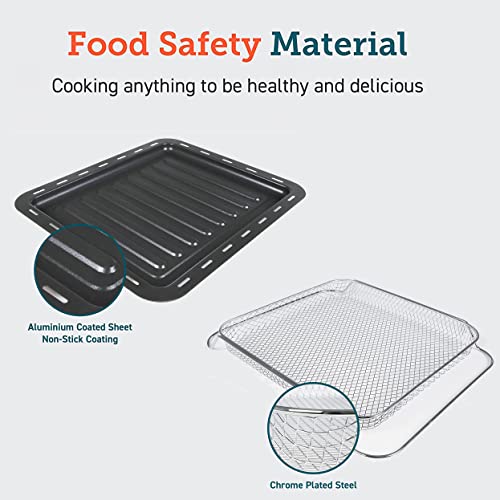 COSORI Fryer Basket and Oven Tray Sets, Non-stick coating, Carbon-Steel