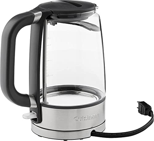 Cuisinart GK-17 ViewPro Cordless Electric Kettle, 1.7-Liter Capacity with 1500-Watts of Power, Stainless Steel/Glass