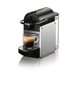 nespresso pixie coffee and espresso machine by delonghi, 24oz, aluminum