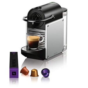 Nespresso Pixie Coffee and Espresso Machine by DeLonghi, 24oz, Aluminum