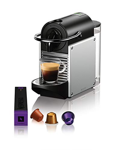 Nespresso Pixie Coffee and Espresso Machine by DeLonghi, 24oz, Aluminum