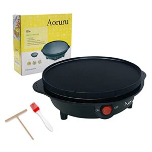 aoruru 7”crepe maker electric pancake pan