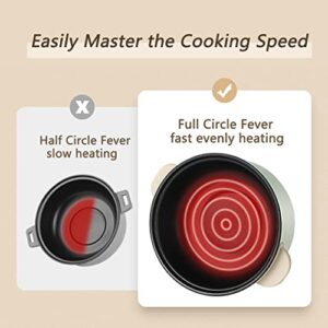 Drizzle 3L Hot Pot Cooker Electrical Skillet - Multifunction Frying Pan 110V Non-Stick Grill Stir-fried Stewed Cookware Steak Noodle Ramen Shabu Shabu Pot - Home Office Party Kitchen Dorm Cooking