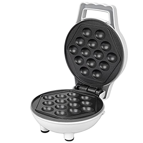 Bubble Mini Waffle Maker - Make Breakfast Special w/Tiny Hong Kong Egg Style Design, 4" Individual Waffler Iron, Electric Non Stick Breakfast Appliance for Ice Cream Treat or Desserts, Fun Gift