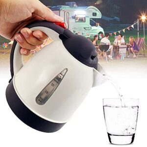 Car Kettle Electric Kettle Camping 12V 1000ml Coffee Maker Water Boiler Portable Travel Car Truck Kettle Hot Water Heater Bottle for Tea Coffee Making Cigarette Lighter Heating Cup, 150W