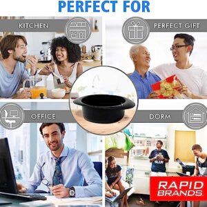 Rapid Rice Cooker | Microwave Rice Blends in Less Than 3 Minutes | Perfect for Dorm, Small Kitchen, or Office | Dishwasher-Safe, Microwaveable, & BPA-Free (Black, 1 Pack)