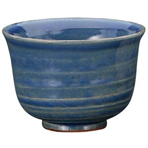 yamasita craft 11402070 handmade blue glazed rice cooker, 4.9 x 4.9 x 3.3 inches (12.5 x 12.5 x 8.5 cm)