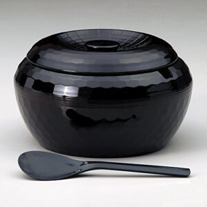 [a] tortoise rice cooker with 5 people flat (27 x 13.8 cm), inner dimensions 8.7 x 4.1 inches (22 x 10.5 cm), 27.3 oz (780 g), echizen lacquerware | restaurant, stylish, tableware, commercial use