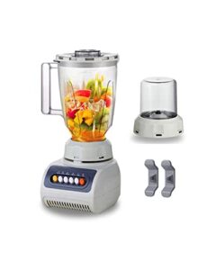 professional kitchen blender set with blending & grinding blades countertop blender 900w adjustable speeds blender with 53 oz blender cup for shakes and smoothies,10 oz grinder cup for coffee,bonus 2pcs cord organizer (grey)