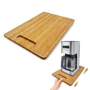 appliance sliders for kitchen appliances, sliding tray for coffe maker, espresso coffee machine, air fryer, kitchen stand mixer, toaster, kitchen sliders for counter (9.5” x 13.8”)