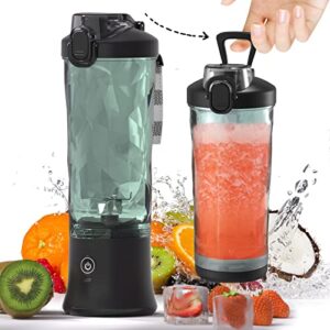 portable blender, personal size blender for shakes and smoothies with 6 blade mini blender 20 oz for kitchen,home,travel