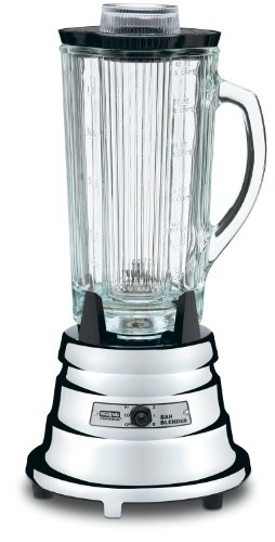 Waring Commercial BB900G 1/2 HP Chrome Bar Blender with 40-Ounce Glass Container Silver