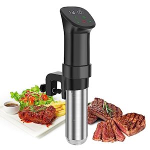zionheat sous vide machine-suvee cooker precision cooker sous vide-1000w fast heating thermal immersion,digital touch screen,with accurate temperature and timer circulator precise stainless steel cooker