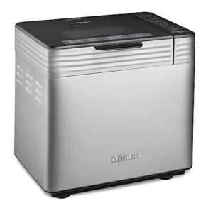 cuisinart convection bread maker machine-16 menu options or manually adjust for custom bread, 3 loaf sizes up to 2lbs, 3 crust colors-includes measuring cup + spoon & kneading paddle hook, cbk-210
