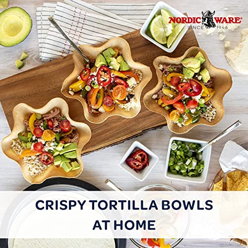 Nordic Ware Tortilla Bowl Maker, Fits up to 12", Silver