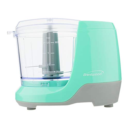 Brentwood MC-109BL Appliances 1.5-Cup Mini Food Chopper (Blue)