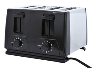 brentwood toaster, 4-slice, black