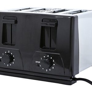 Brentwood Toaster, 4-Slice, Black