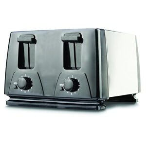 Brentwood Toaster, 4-Slice, Black