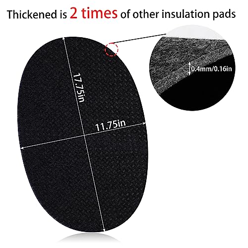 SIUDANGKA Heat Resistant Mat for Crockpot Slow Cooker with Appliance Slider Function, 2 Pack Countertop Protector for Crock Pot Slow Cookers, Crock-Pot 3-10 Quart, Hamilton Beach Slow Cooker