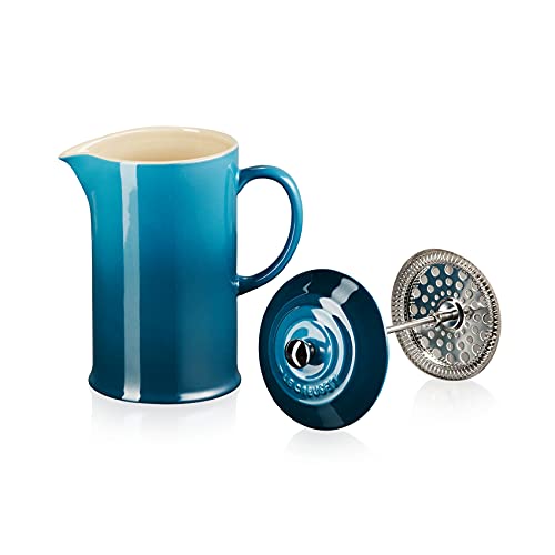 Le Creuset Stoneware French Press, 34 oz., Deep Teal