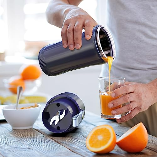 Portable Blender for Shakes and Smoothies - 12 Oz of Personal Blender Cup with 10 Ultra-Sharp Blades, Rechargeable Fresh Juicer Portable Blender for Home, Gym, Camping and Travel, BPA-Free