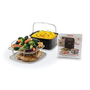 Nuwave PAN & Reversible 6QT BRIO 6 QT Air Fryer Accessories (Baking Pan + Rack)