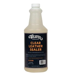 clear leather sealer, transparent, quart