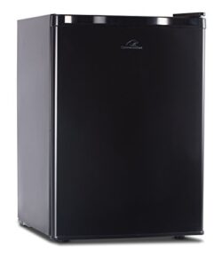 commercial cool ccr26b compact single door refrigerator and freezer, 2.6 cu. ft. mini fridge, black