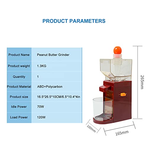 DBSUN Home Peanut Butter Machine Make Small Cooking Large Volume Grain Grinder Peanuts Cashews Almonds Hazelnuts Cereal Mill