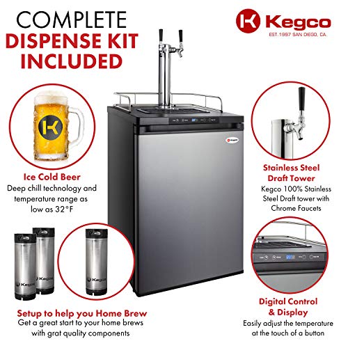 Kegco MDK-309SS-01 Keg Dispenser, Stainless Steel