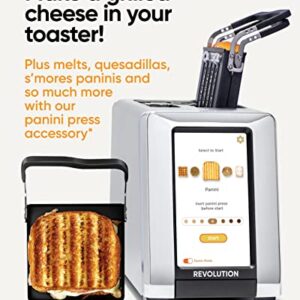 Revolution R180S Touchscreen Toaster with Patented InstaGLO® Technology – Stainless Steel/Chrome, plus Panini Mode