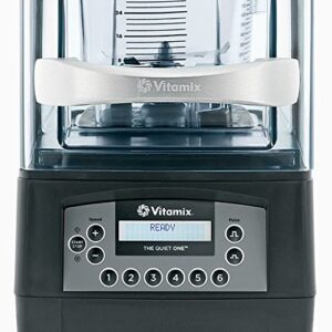 Vitamix 36019 The Quiet One On-Counter Bar Type 48 Oz Blender, black/clear