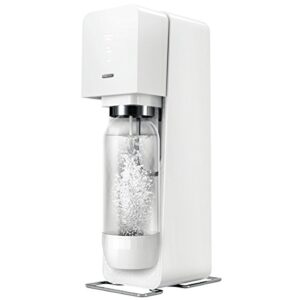 sodastream source sparkling water maker starter kit with 60 liter co2 and 1liter bottle, white