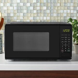 COOLHOME 0.7 cu. ft. Countertop Microwave Oven, 700 Watts Perfect for Apartments and Dorms - Easy Clean (black)