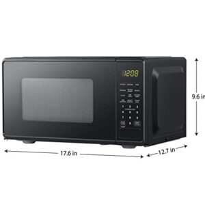 COOLHOME 0.7 cu. ft. Countertop Microwave Oven, 700 Watts Perfect for Apartments and Dorms - Easy Clean (black)