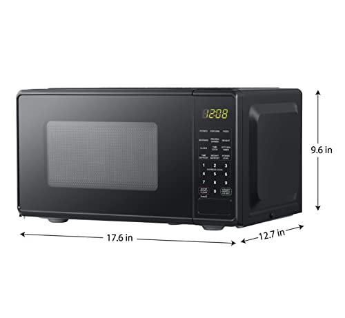 COOLHOME 0.7 cu. ft. Countertop Microwave Oven, 700 Watts Perfect for Apartments and Dorms - Easy Clean (black)