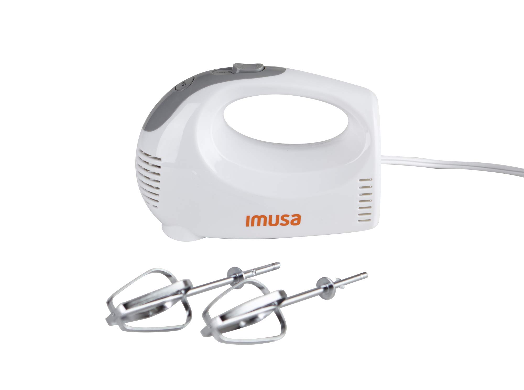 IMUSA USA Hand Mixer with Case 5-Speed ,White, Small