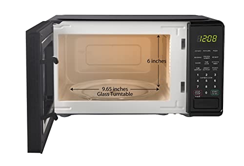 COOLHOME 0.7 cu. ft. Countertop Microwave Oven, 700 Watts Perfect for Apartments and Dorms - Easy Clean (black)