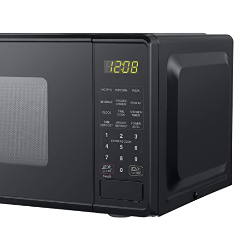 COOLHOME 0.7 cu. ft. Countertop Microwave Oven, 700 Watts Perfect for Apartments and Dorms - Easy Clean (black)