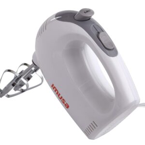 IMUSA USA Hand Mixer with Case 5-Speed ,White, Small