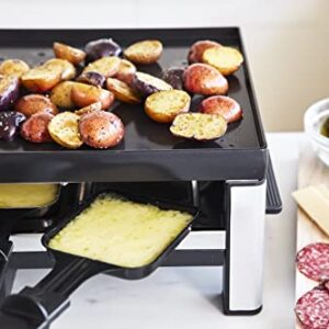 GreenPan Electrics Healthy Ceramic Nonstick, 3-in-1 Reversible Grill, Griddle & Raclette, PFAS-Free, Serves up to 8 People for Parties &Family Fun, Pancake Plate, 8 Mini Square Nonstick Pans& Spatulas