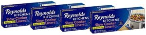 reynolds slow cooker liners, 4-count (pack of 4)