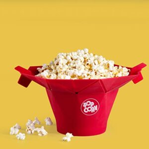 Chef'n PopTop Microwave Popcorn Popper (Cherry)