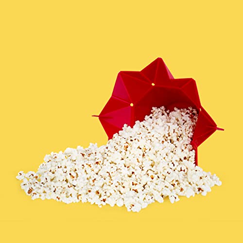 Chef'n PopTop Microwave Popcorn Popper (Cherry)