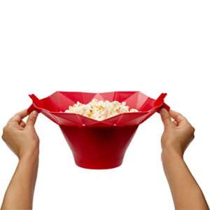 Chef'n PopTop Microwave Popcorn Popper (Cherry)