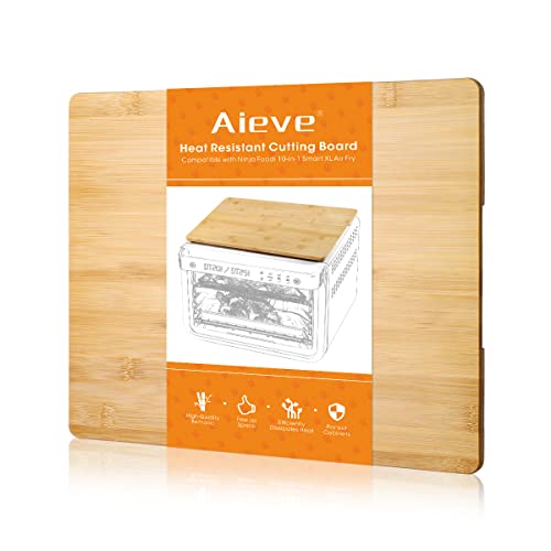 AIEVE Cutting Board Compatible with Ninja Foodie Air Fryer Oven, Air Fryer Accessories Bamboo Counter Protection Board Compatible with Ninja Foodi 10-in-1 DT201/DT251 Air Fry