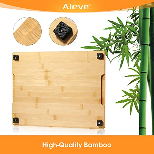 AIEVE Cutting Board Compatible with Ninja Foodie Air Fryer Oven, Air Fryer Accessories Bamboo Counter Protection Board Compatible with Ninja Foodi 10-in-1 DT201/DT251 Air Fry