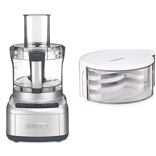 8 Cup Food Processor by Cuisinart, 350-Watt Motor, Medium to Fine Slicing Discs, FP-8SV & DLC-DH Disc Holder, White